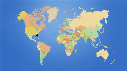 World map 
